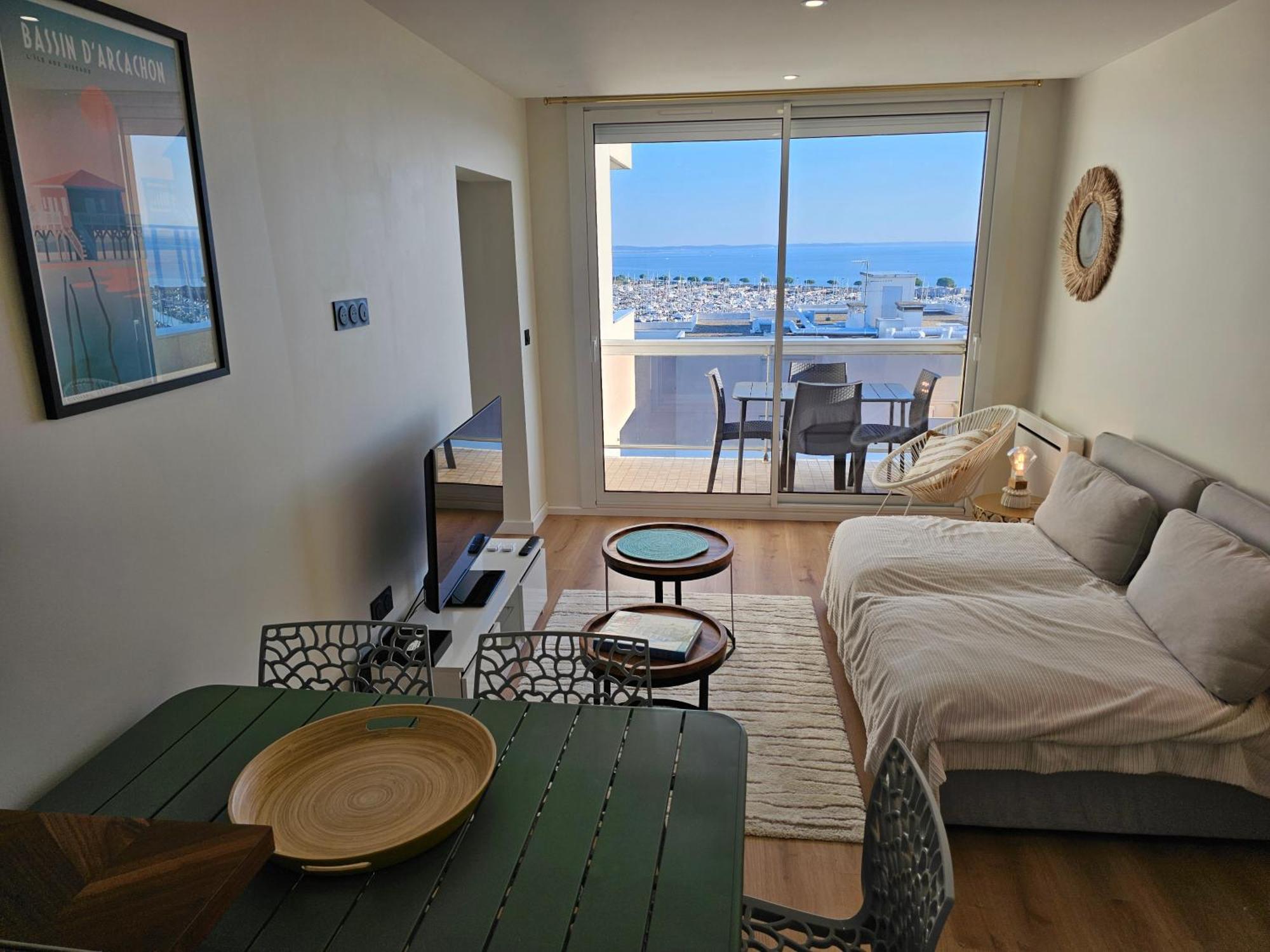 アルカションVue Panoramique Sur Bassin,Piscine Et Terrasseアパートメント エクステリア 写真